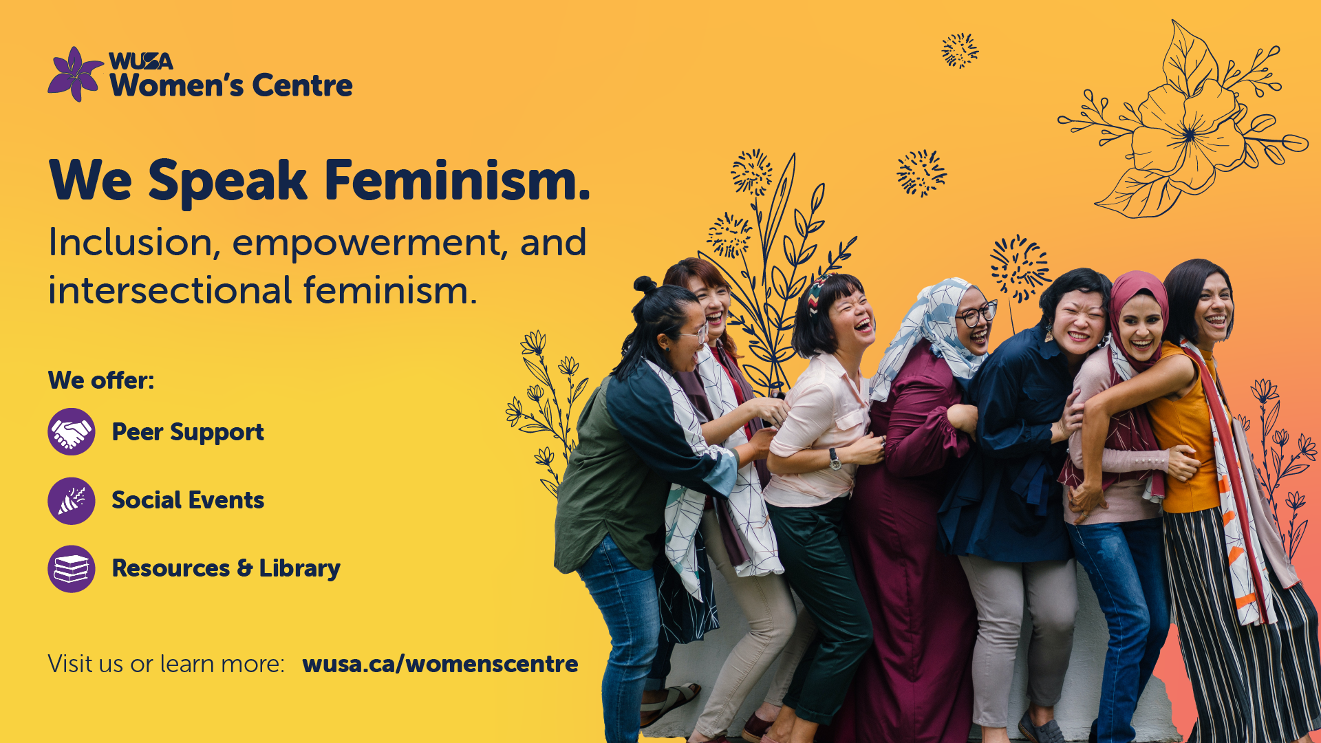 Women's Centre Digital Screen Graphics